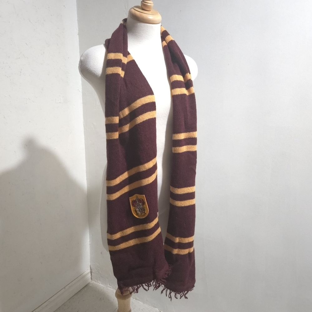 Harry Potter | Gryffindor Burgundy and Yellow Striped Scarf